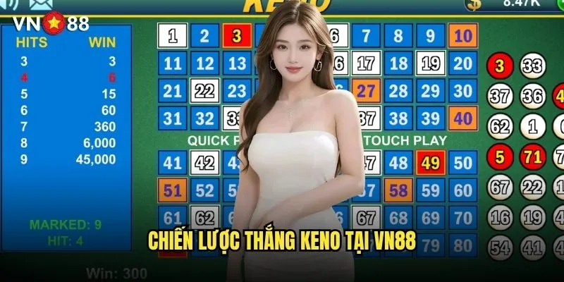 Xổ số Keno vn88 có phải là trò chơi dễ thắng nhất? 3 Chiến lược thắng Keno tại vn88