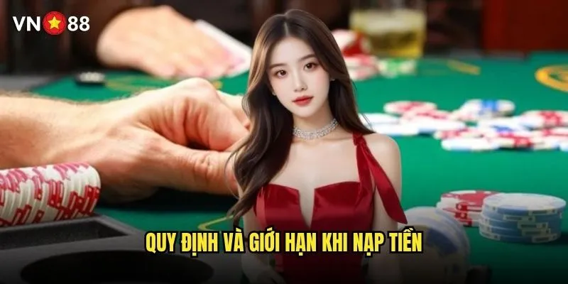 vn88 hỗ trợ những phương thức nạp tiền nào nhanh nhất? 2 Quy định và giới hạn khi nạp tiền